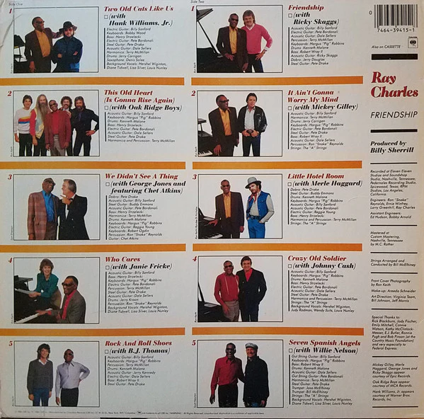 Ray Charles - Friendship (LP, Album, Pit) (Near Mint (NM or M-)) - Image 2