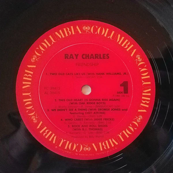Ray Charles - Friendship (LP, Album, Pit) (Near Mint (NM or M-)) - Image 3