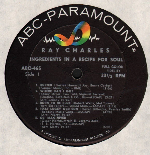 Ray Charles - Ingredients In A Recipe For Soul (LP, Album, Mono) (Very Good Plus (VG+)) - Image 4