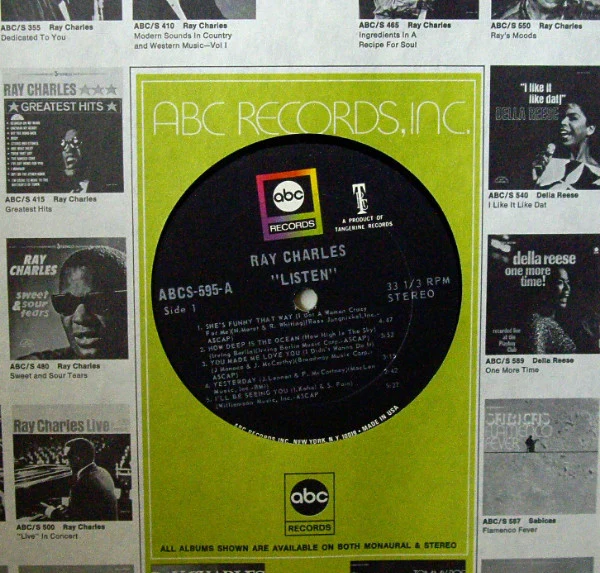 Ray Charles - Invites You To Listen (LP, Album) (Very Good Plus (VG+)) - Image 4