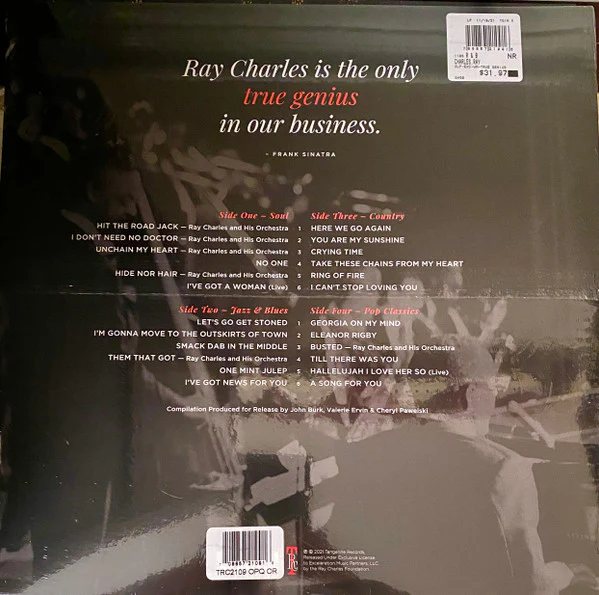 Ray Charles - True Genius - Sides Of Ray (2xLP, Comp, RM, Opa) (Near Mint (NM or M-)) - Image 2