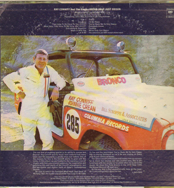 Ray Conniff And The Singers - We've Only Just Begun (LP, Album) (Very Good Plus (VG+)) - Image 2