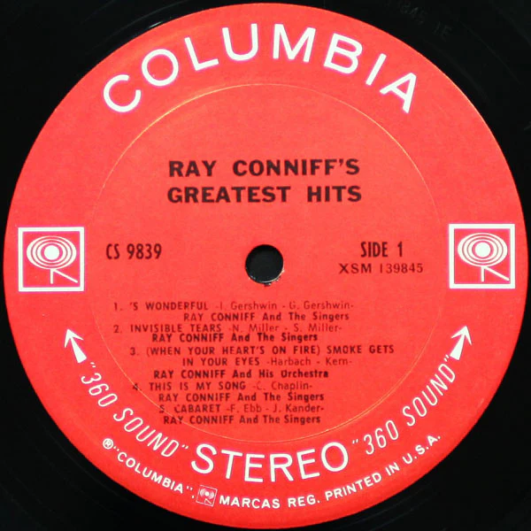 Ray Conniff - Ray Conniff's Greatest Hits (LP, Comp) (Very Good Plus (VG+)) - Image 3