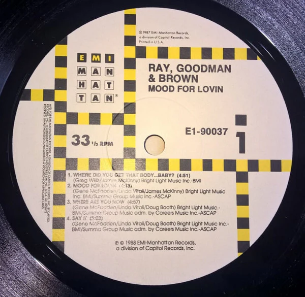 Ray, Goodman & Brown Introducing Greg Willis - Mood For Lovin' (LP, Album) (Good (G)) - Image 3