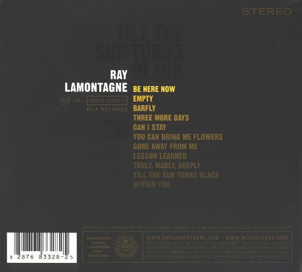 Ray Lamontagne - Till The Sun Turns Black (CD, Album, Dig) (Near Mint (NM or M-)) - Image 2