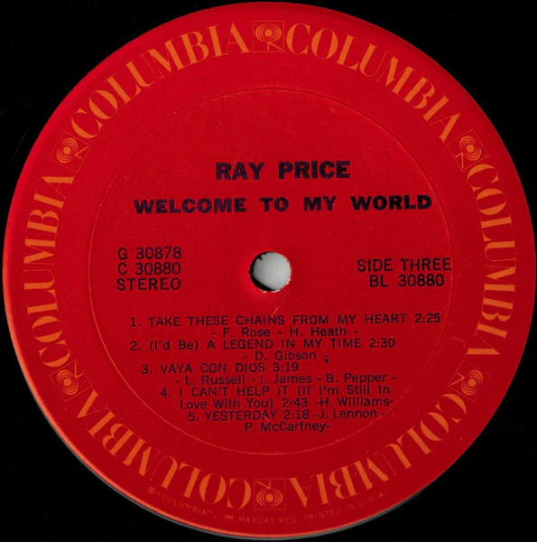 Ray Price - Welcome To My World (2xLP, Comp, Gat) (Near Mint (NM or M-)) - Image 4