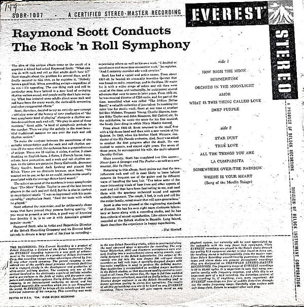 Raymond Scott - Raymond Scott Conducts The Rock 'N Roll Symphony (LP, Album) (Very Good (VG)) - Image 2