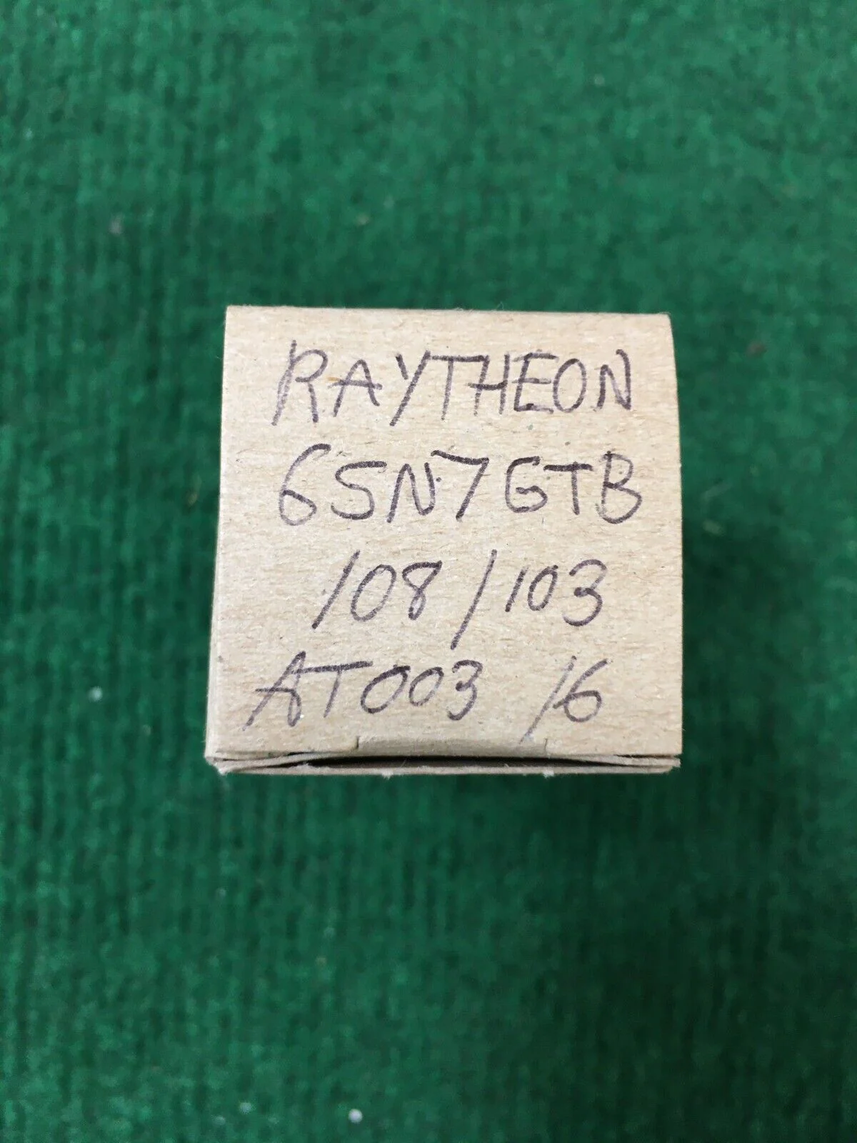 Raytheon 6SN7GTB  Vacuum Tube * Tested 108%/103%