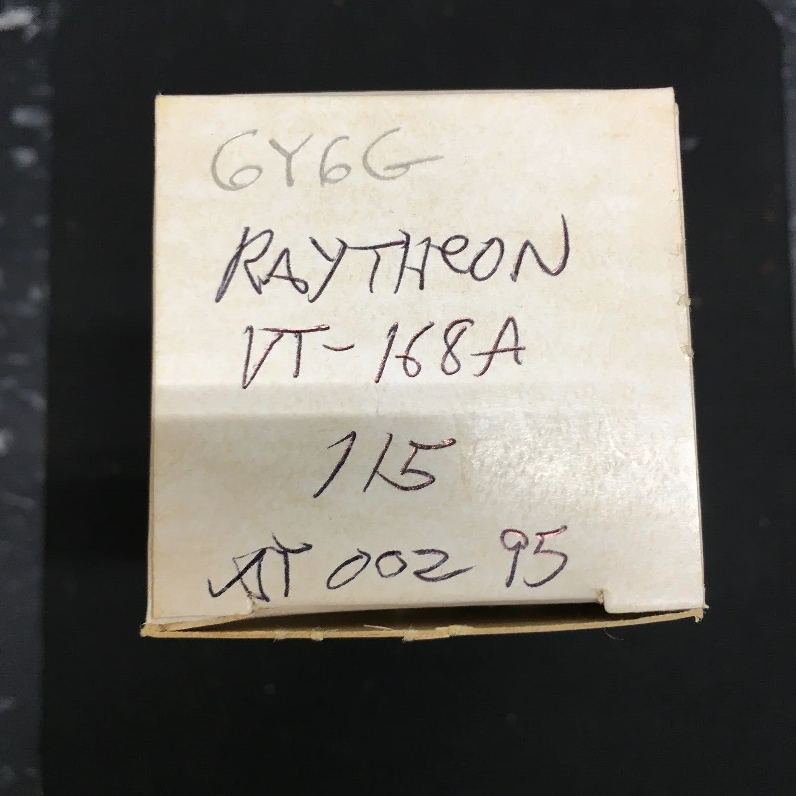 Raytheon 6Y6G Vacuum Tube * Tested 115%