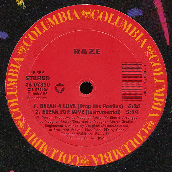Raze - Break 4 Love (12") (Very Good Plus (VG+)) - Image 2
