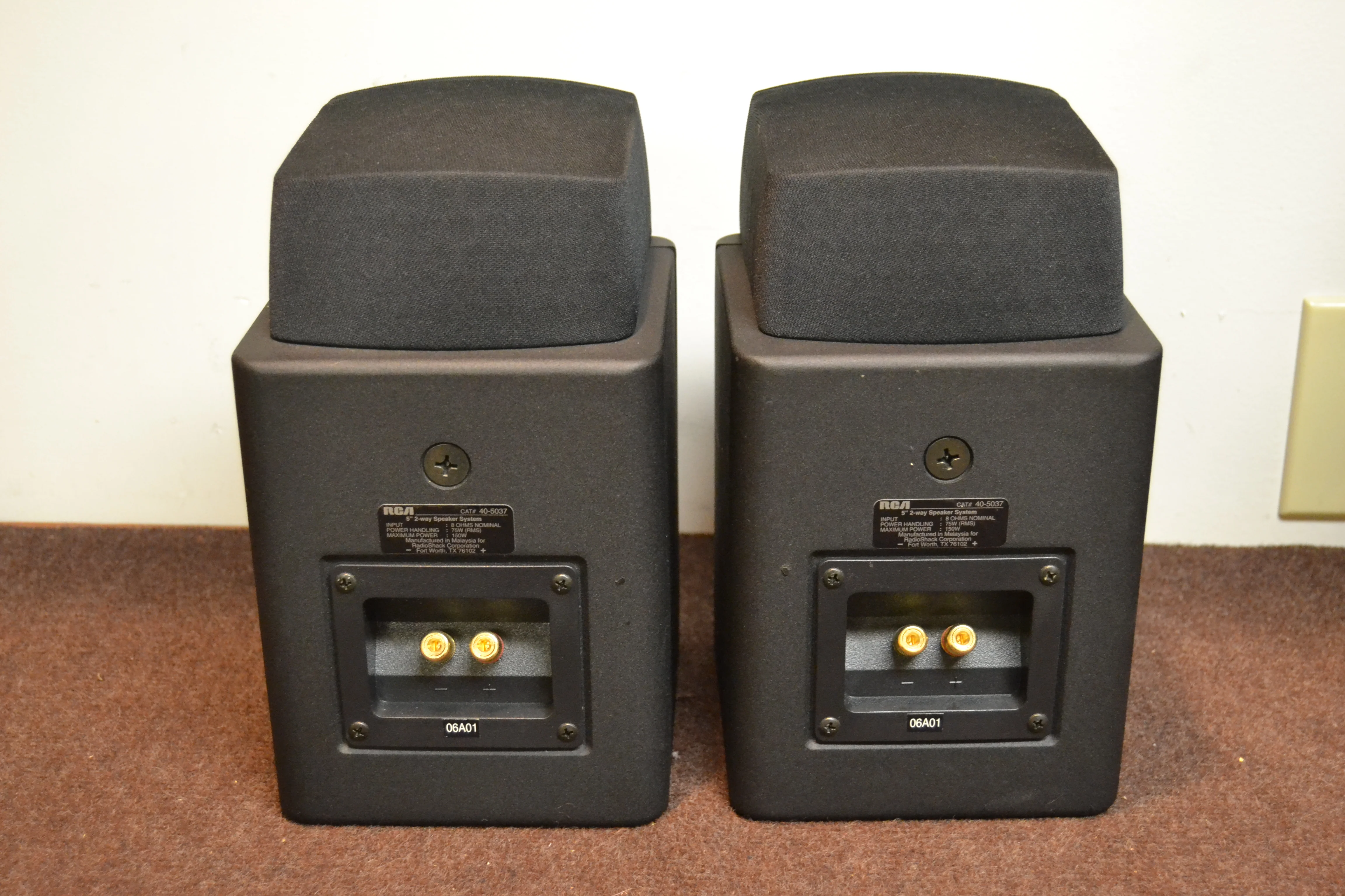 RCA / Optimus 40-5037 Linaeum Ribbon Tweeter Stereo Bookshelf Speakers - Image 6