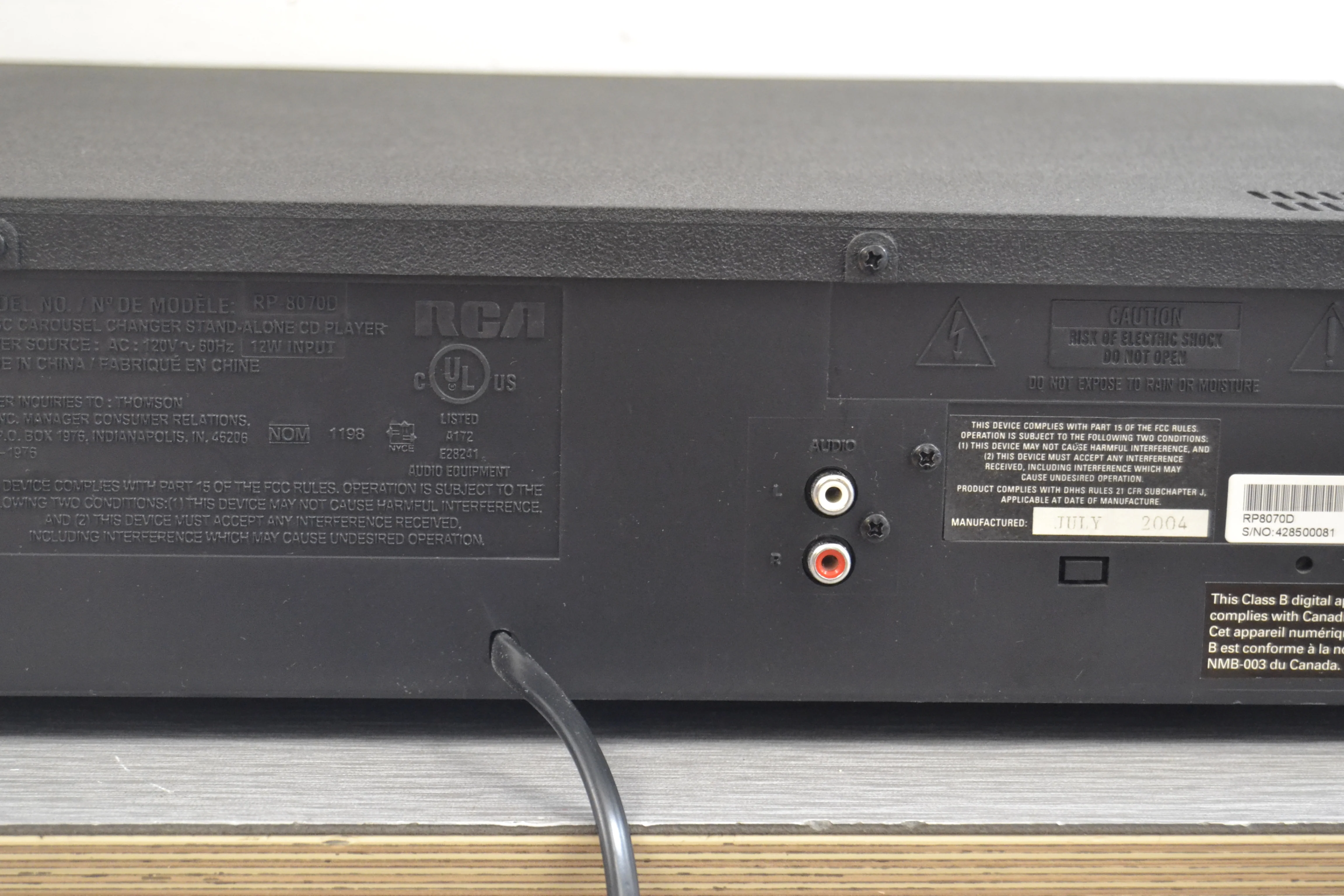 RCA RP-8070D Cd Changer * 5 Discs - Image 12