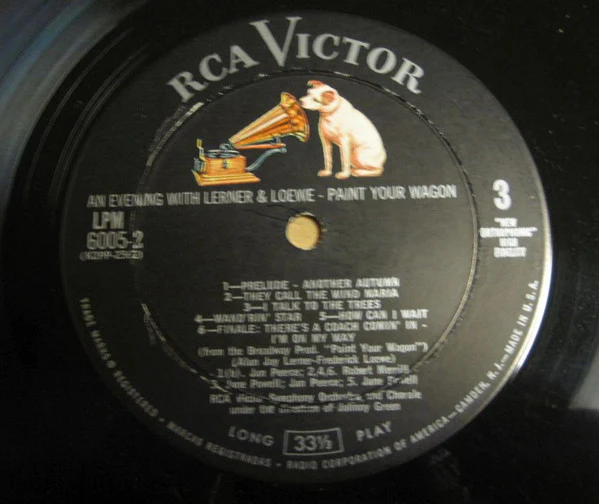 RCA Victor Symphony Orchestra And RCA Victor Chorus - An Evening with Lerner & Loewe: Brigadoon / Paint Your Wagon / Gigi / My Fair Lady (2xLP, Album, Mono, Gat) (Very Good (VG)) - Image 5