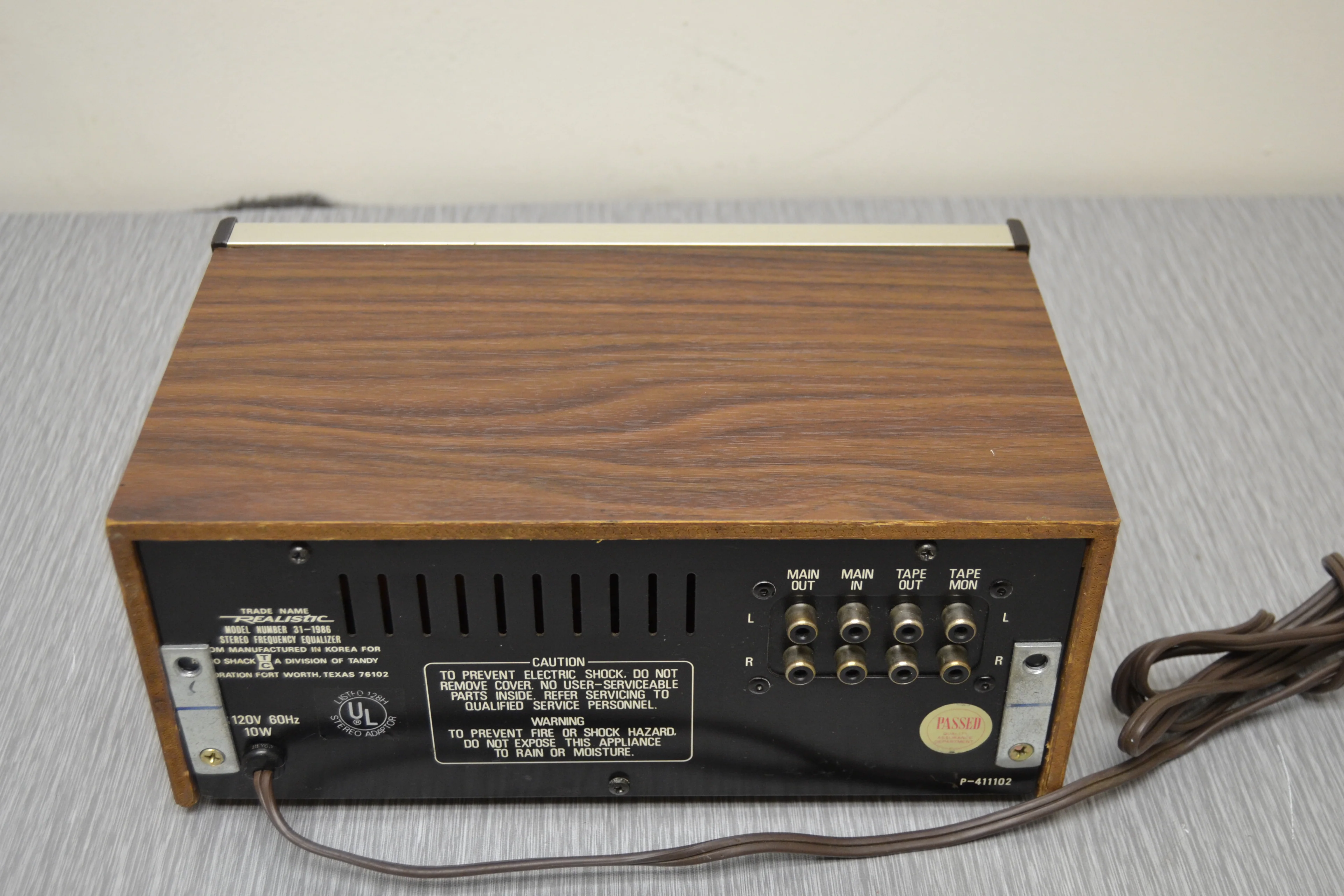 Realistic 31-1986 Stereo Graphic Equalizer - Image 5