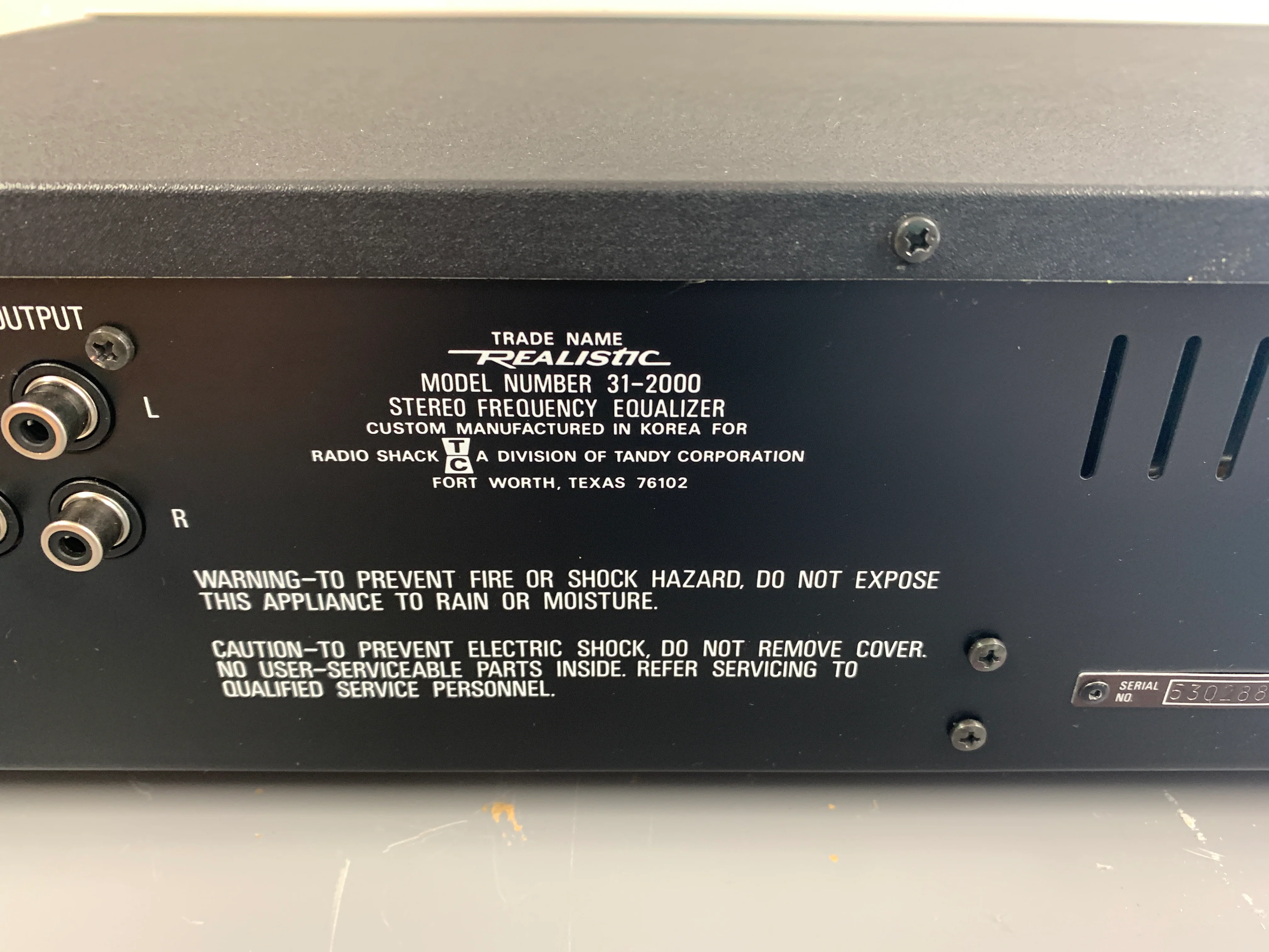 Realistic 31-2000 Graphic Equalizer - Image 10