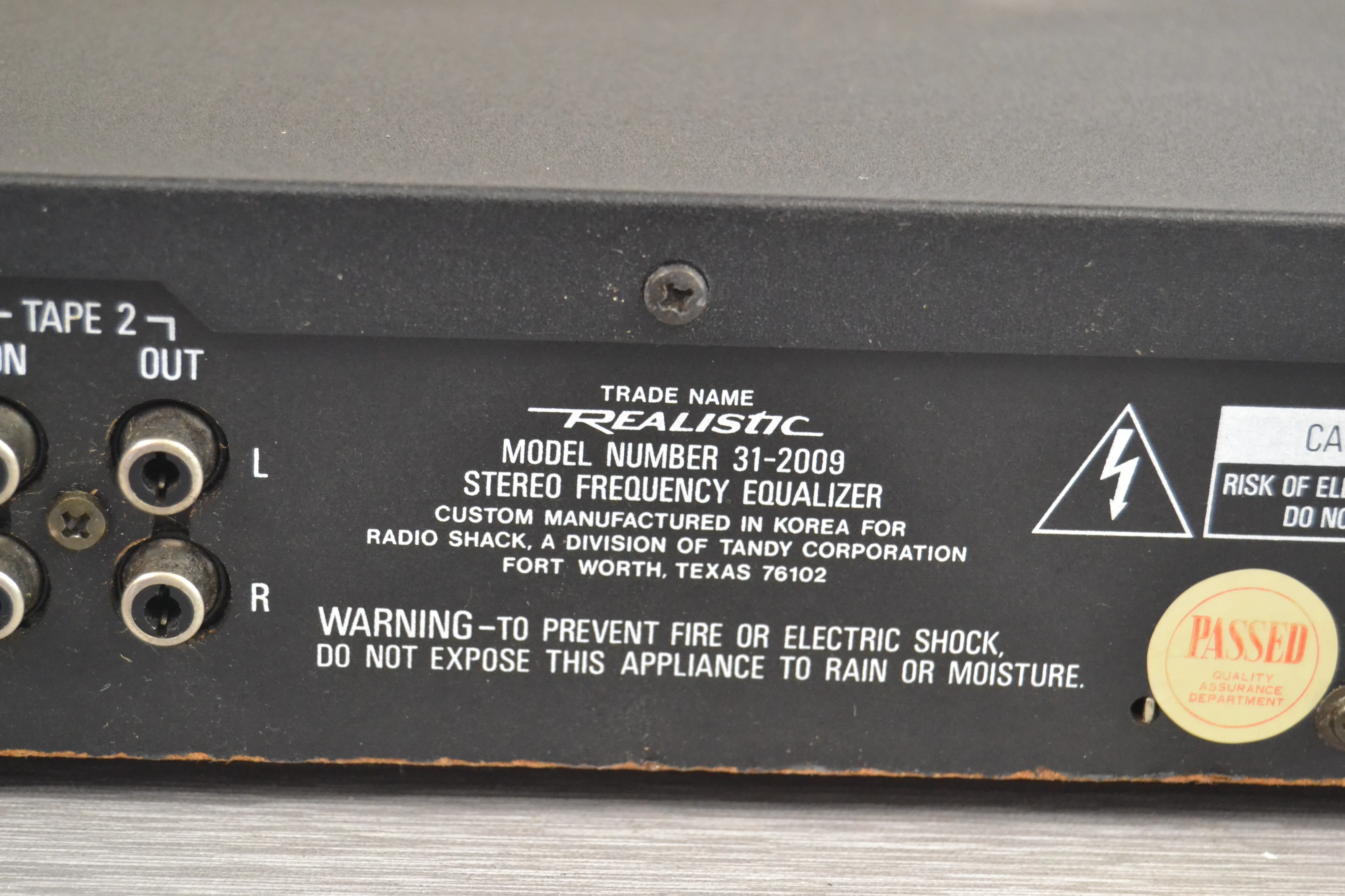Realistic 31-2009 Graphic Equalizer - Image 13