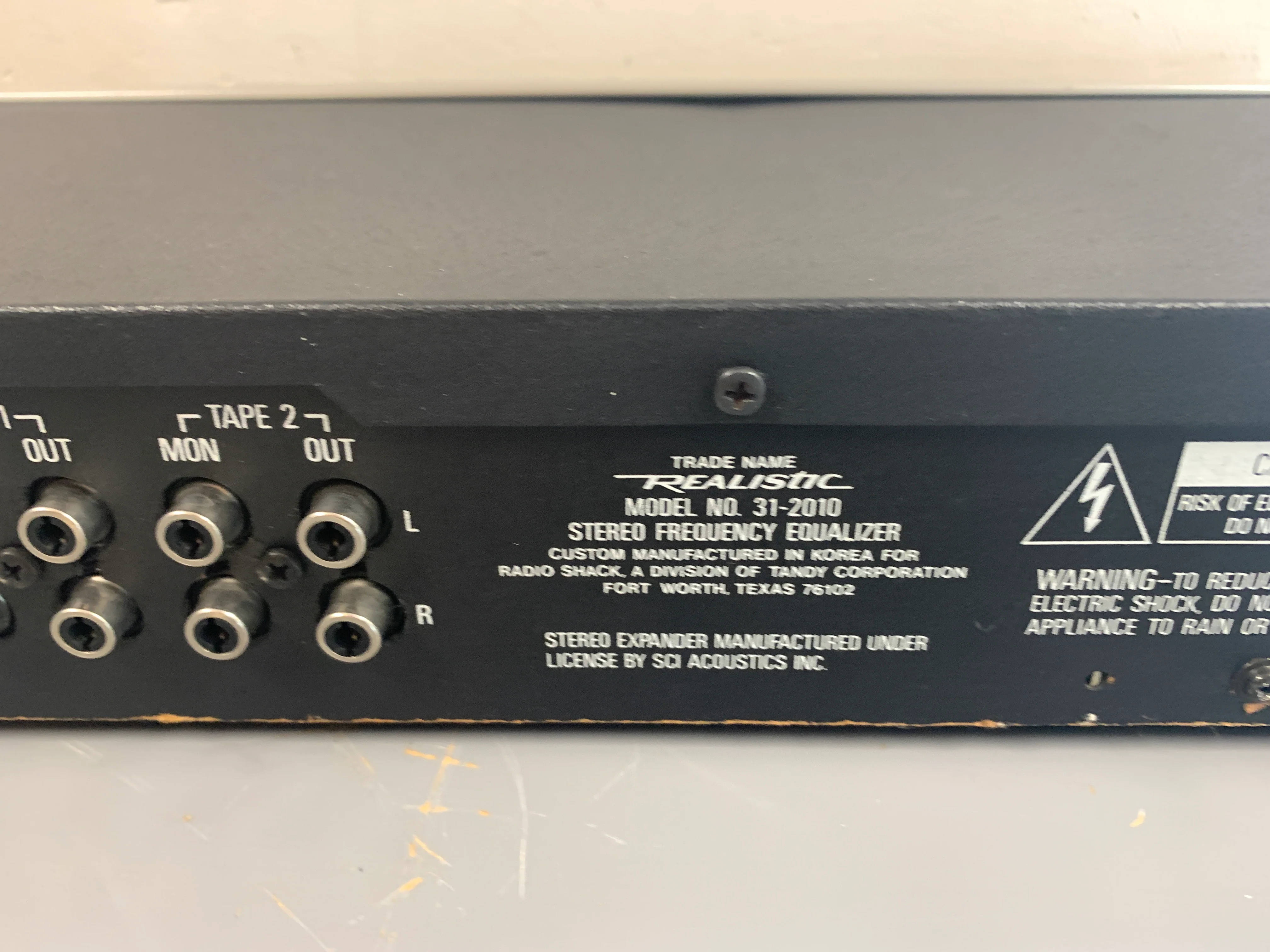 Realistic 31-2010 Graphic Equalizer & Stereo Expander - Image 11