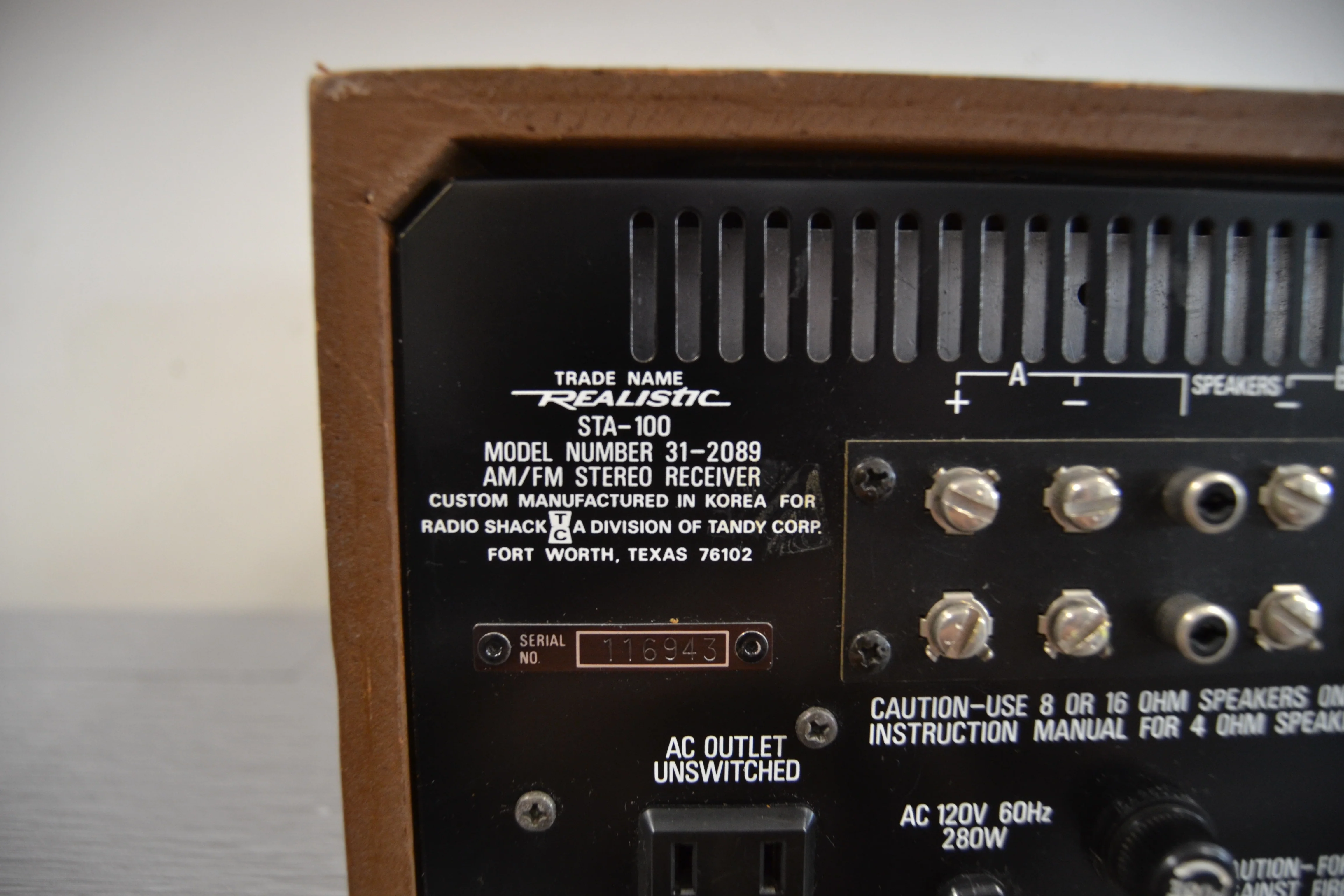 Realistic STA-100 Stereo Receiver * 1980 * 22W RMS - Image 11