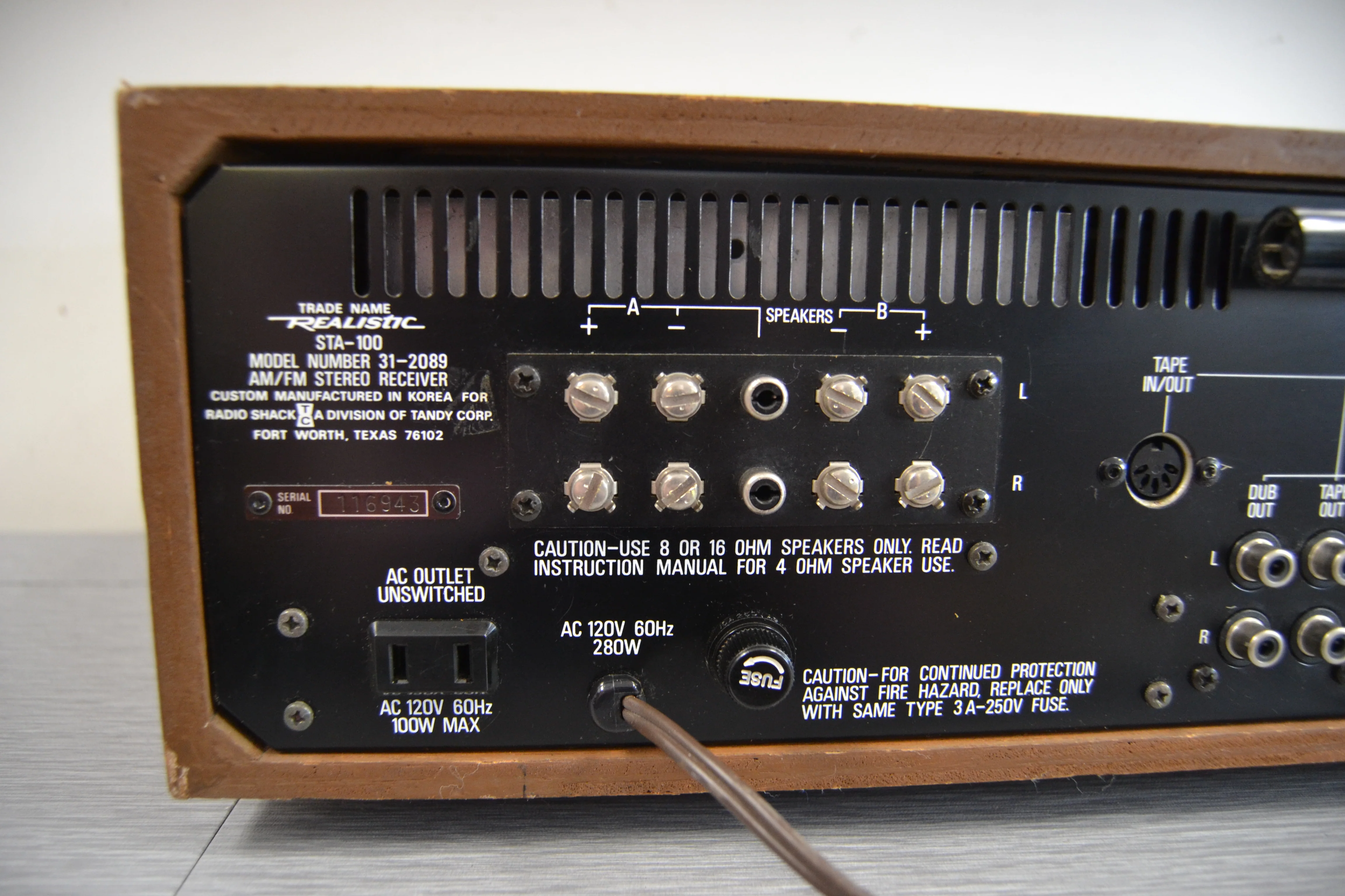 Realistic STA-100 Stereo Receiver * 1980 * 22W RMS - Image 12