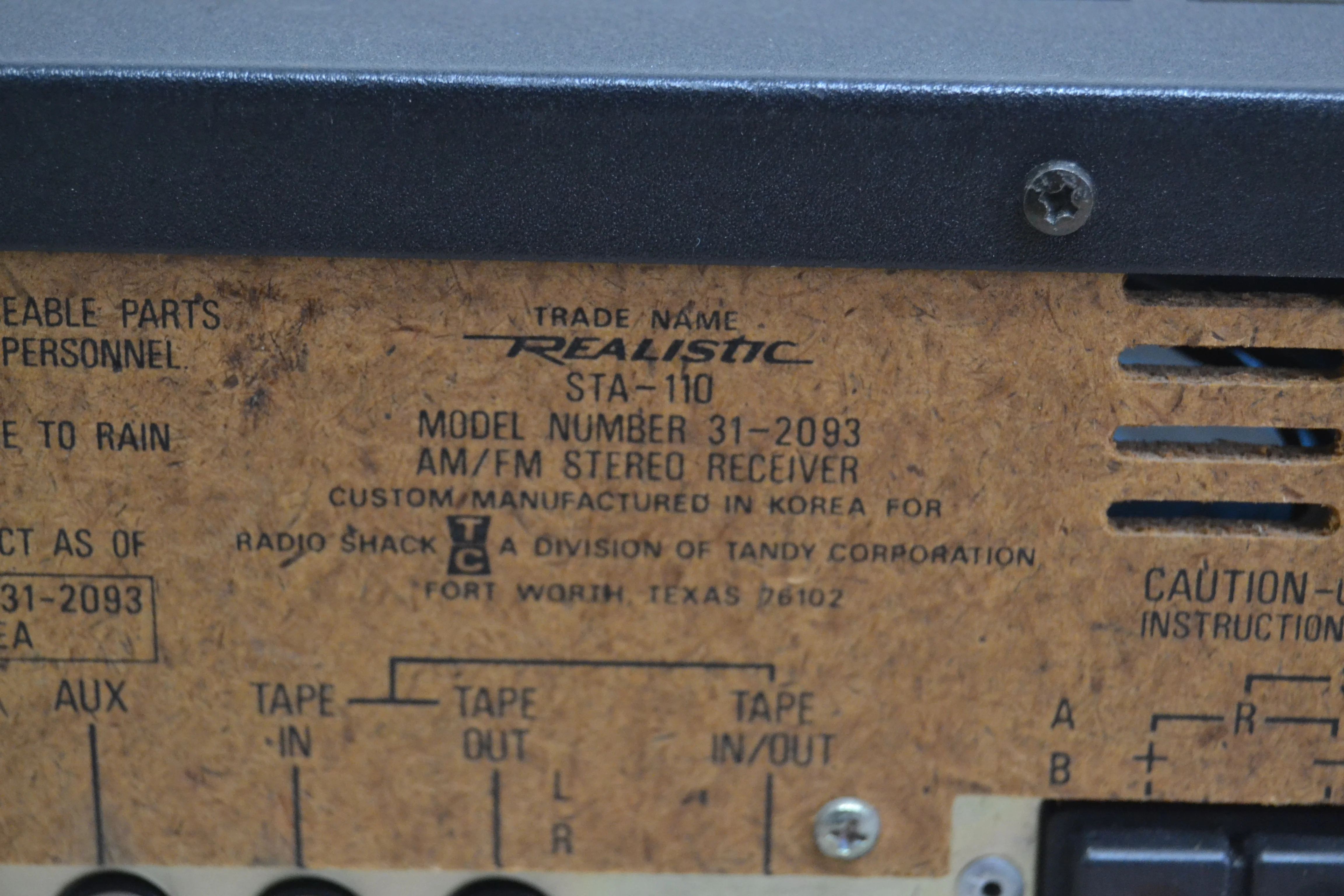 Realistic STA-110 Stereo Receiver * 22W RMS * 1982 - Image 13