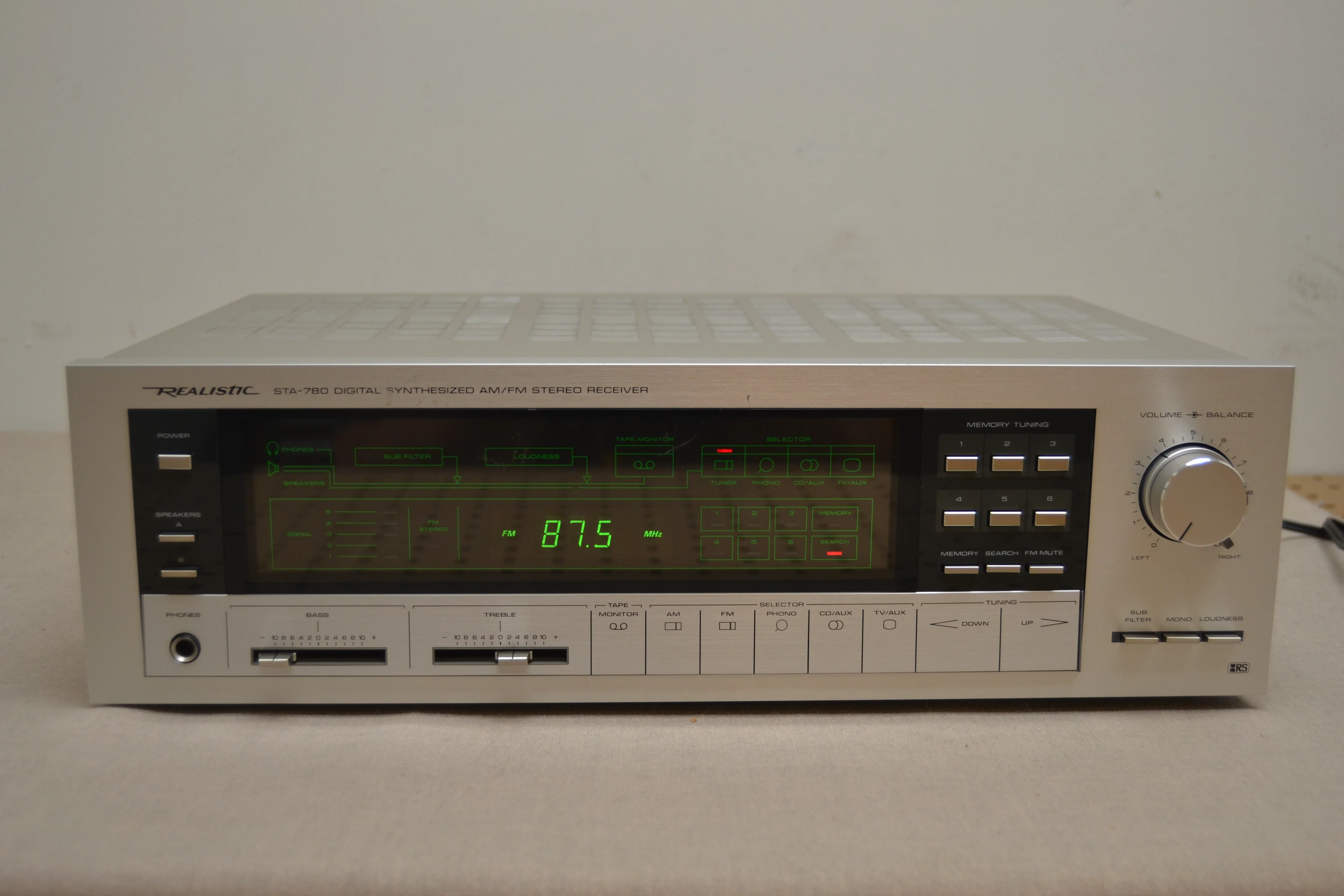 Realistic STA-780 Stereo Receiver * 48W RMS * 1985
