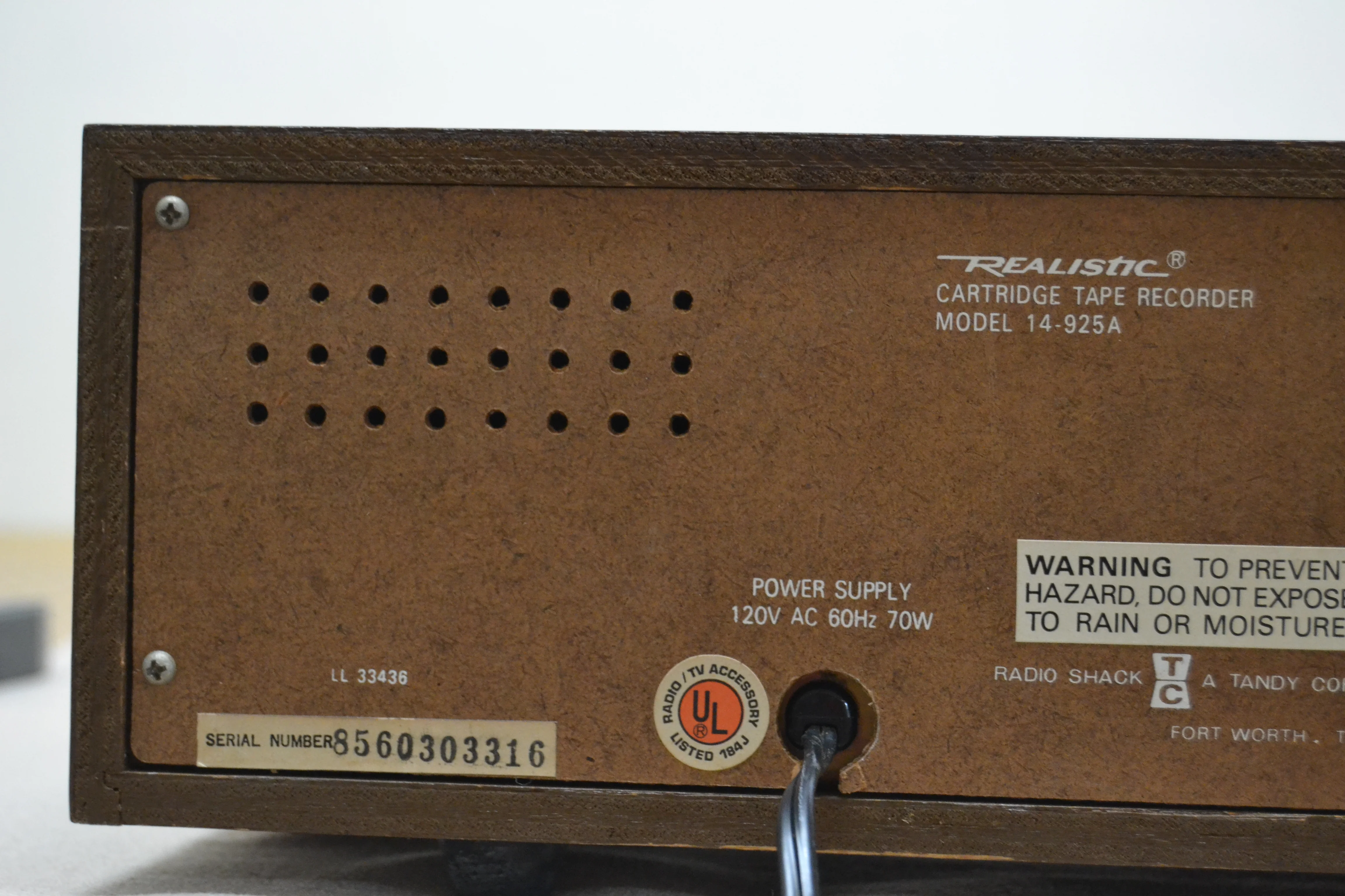 Realistic TR-801 Eight Track Player and Recorder - Image 9