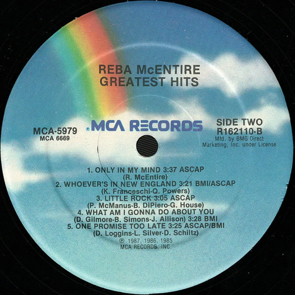 Reba McEntire - Greatest Hits (LP, Comp, Club) (Near Mint (NM or M-)) - Image 4