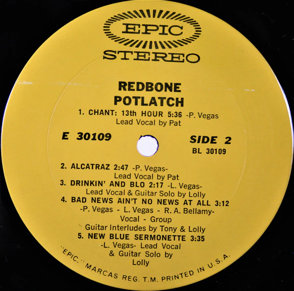 Redbone - Potlatch (LP, Album, Ter) (Near Mint (NM or M-)) - Image 4