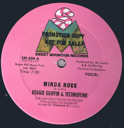 Reggie Griffin & Technofunk - Mirda Rock (12", Promo) (Very Good Plus (VG+)) - Image 2