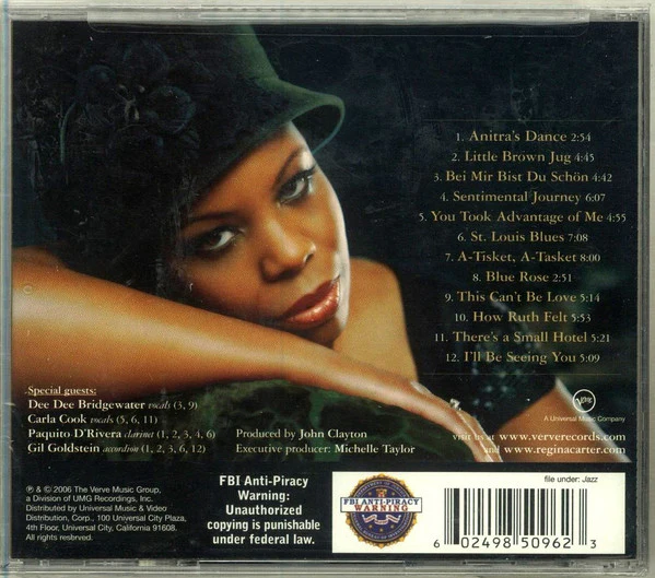 Regina Carter - I'll Be Seeing You: A Sentimental Journey (CD, Album) (Near Mint (NM or M-)) - Image 2
