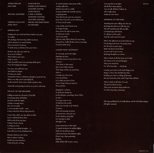 Renaissance - A Song For All Seasons (LP, Album, Win) (Very Good (VG)) - Image 5