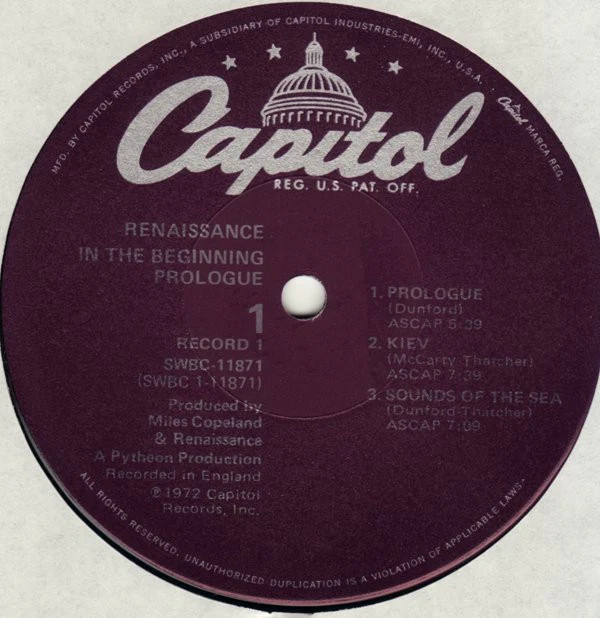 Renaissance - In The Beginning... Prologue/Ashes Are Burning (2xLP, Comp, Win) (Very Good (VG)) - Image 3