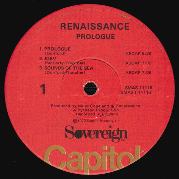 Renaissance - Prologue (LP, Album, Win) (Near Mint (NM or M-)) - Image 3
