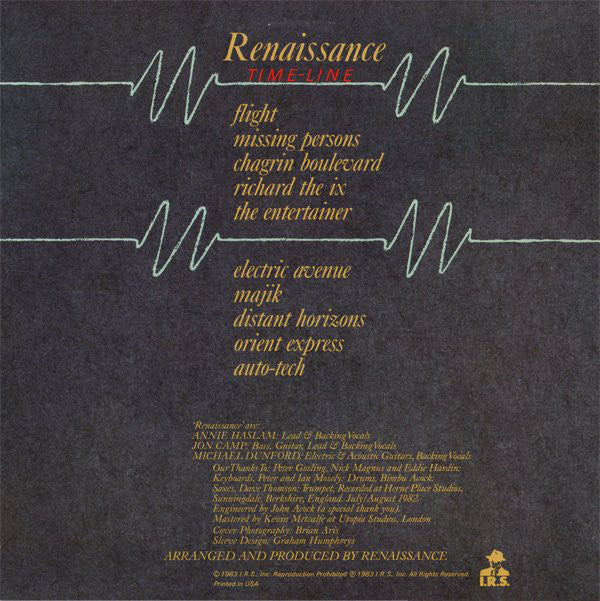 Renaissance - Time-Line (LP, Album) (Near Mint (NM or M-)) - Image 2