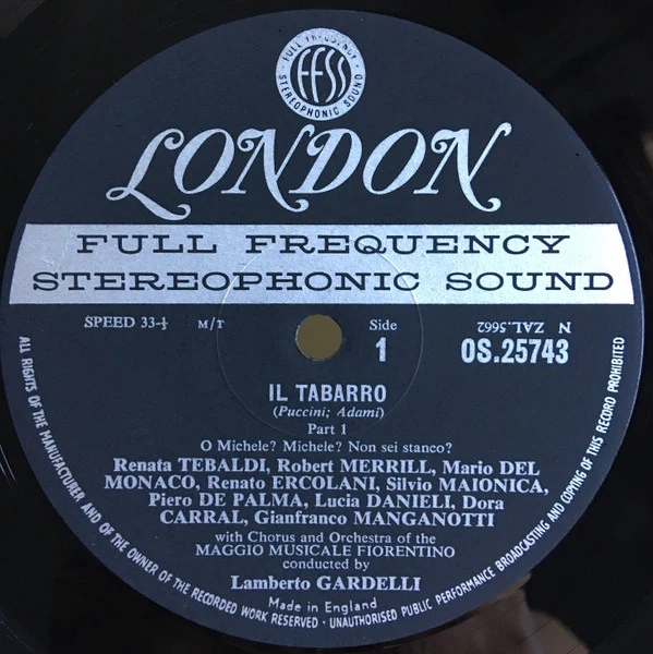 Renata Tebaldi · Mario del Monaco · Robert Merrill, Giacomo Puccini - Il Tabarro (LP, Album, FFR + Box) (Near Mint (NM or M-)) - Image 5