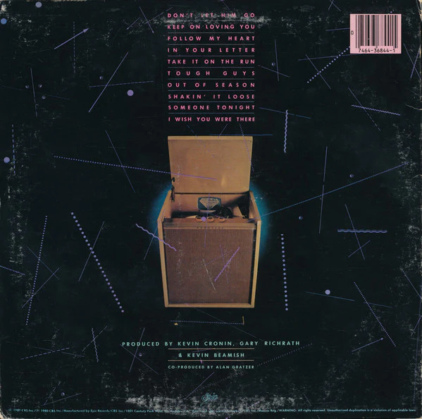 REO Speedwagon - Hi Infidelity (LP, Album, Pit) (Very Good (VG)) - Image 2