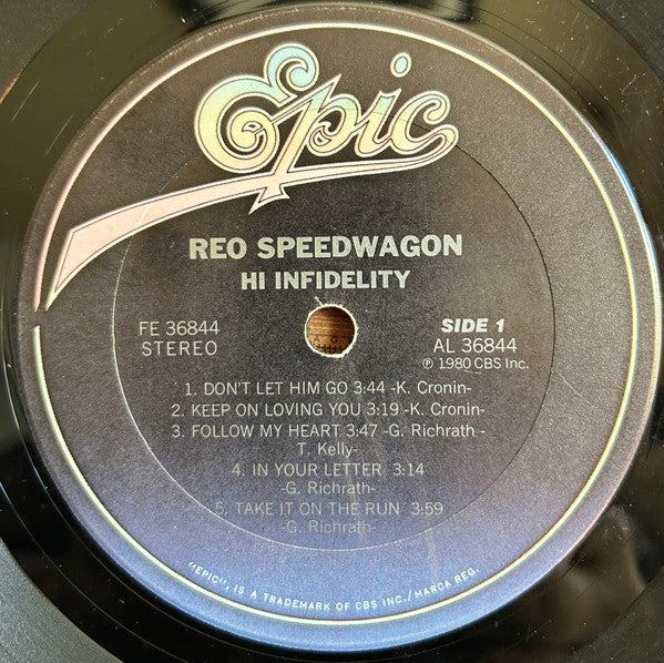 REO Speedwagon - Hi Infidelity (LP, Album, Ter) (Very Good Plus (VG+)) - Image 3