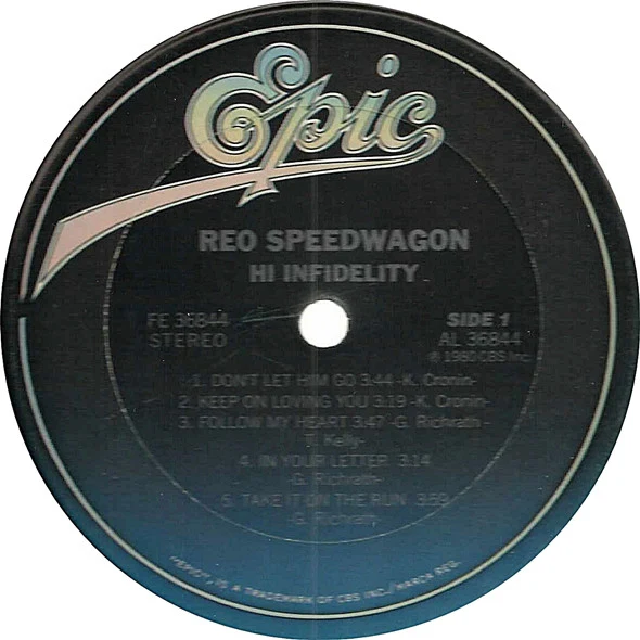 REO Speedwagon - Hi Infidelity (LP, Album, Ter) (Very Good Plus (VG+)) - Image 3