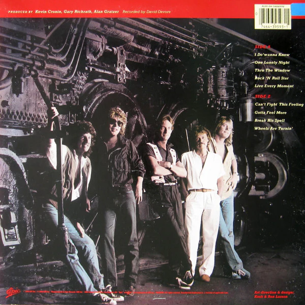 REO Speedwagon - Wheels Are Turnin' (LP, Album, Pit) (Near Mint (NM or M-)) - Image 2