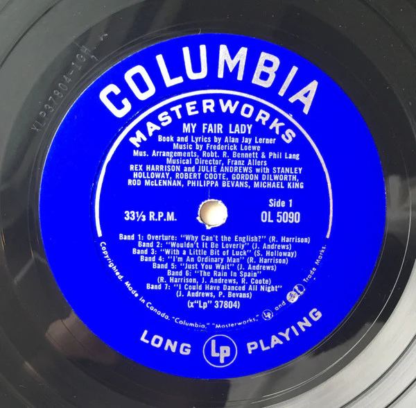Rex Harrison, Julie Andrews - My Fair Lady (LP, Album, Mono) (Very Good (VG)) - Image 3