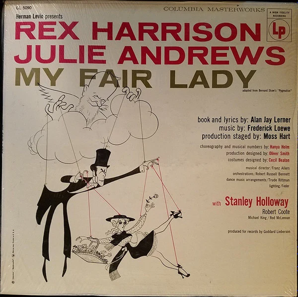 Rex Harrison, Julie Andrews - My Fair Lady (LP, Mono, RE) (Very Good (VG))
