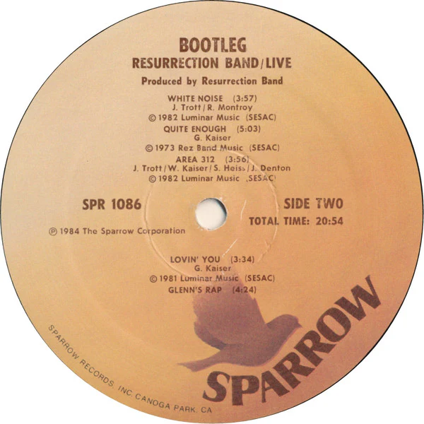 Resurrection Band - Rez Band Live: Bootleg (LP) (Near Mint (NM or M-)) - Image 4