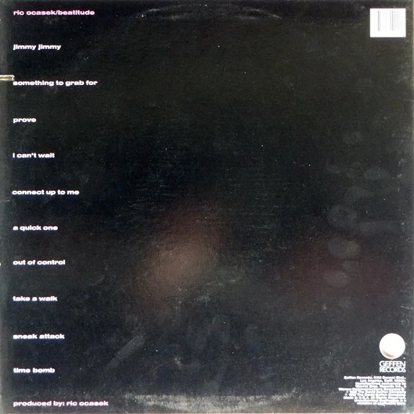 Ric Ocasek - Beatitude (LP, Album, Win) (Very Good Plus (VG+)) - Image 2