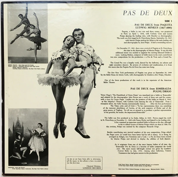 Riccardo Drigo, Ludwig Minkus, Daniel-Francois-Esprit Auber & Edvard Helsted, Richard Bonynge ✱ London Symphony Orchestra - Pas De Deux (Ballet Music) (LP) (Near Mint (NM or M-)) - Image 3