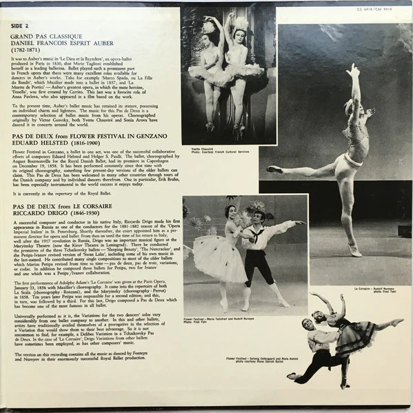 Riccardo Drigo, Ludwig Minkus, Daniel-Francois-Esprit Auber & Edvard Helsted, Richard Bonynge ✱ London Symphony Orchestra - Pas De Deux (Ballet Music) (LP) (Near Mint (NM or M-)) - Image 4