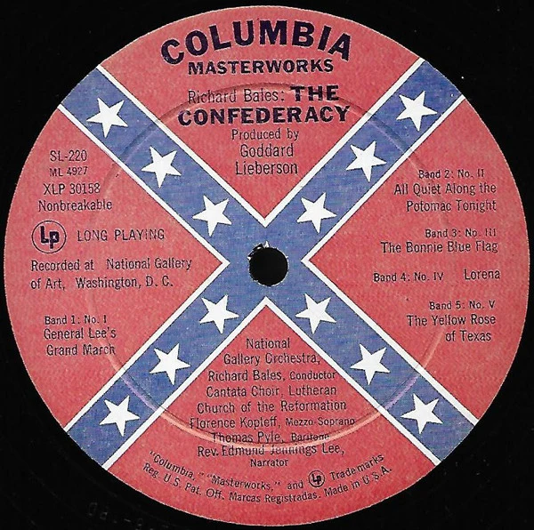 Richard Bales - The Confederacy (LP, Album, Mono + Box) (Very Good (VG)) - Image 2