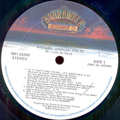 Richard 'Dimples' Fields - Mr. Look So Good! (LP, Album) (Near Mint (NM or M-)) - Image 3