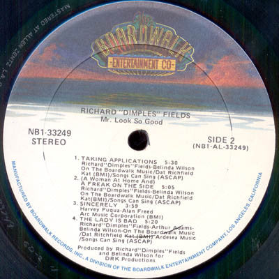 Richard 'Dimples' Fields - Mr. Look So Good! (LP, Album) (Near Mint (NM or M-)) - Image 4