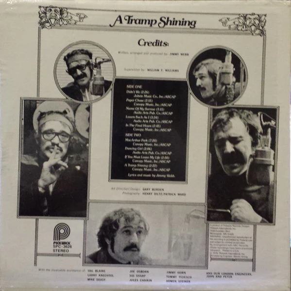 Richard Harris - A Tramp Shining (LP, Album, RE) (Very Good Plus (VG+)) - Image 2