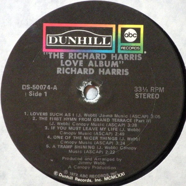 Richard Harris - The Richard Harris Love Album (LP, Album, Comp) (Very Good Plus (VG+)) - Image 3